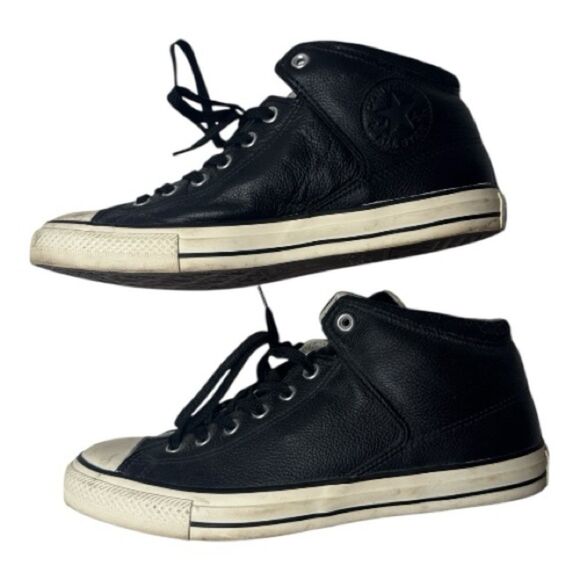 Converse Black and White High-Tops. Men’s Size 11 and Women’s Size 13. - Picture 2 of 9
